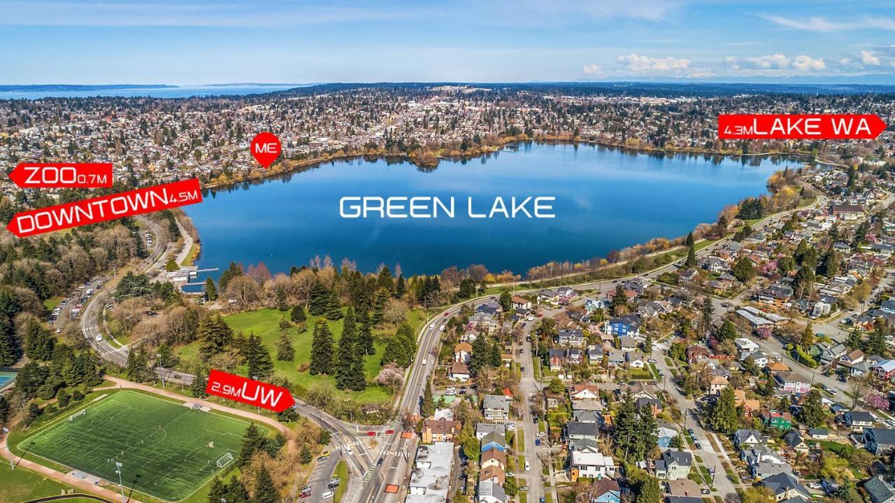 Green Lake 1St Line Home A With Central Air Conditioners Seattle Luaran gambar